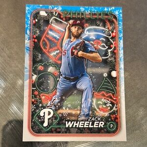 Topps Phillies Zack Wheeler Festive Baseball Card